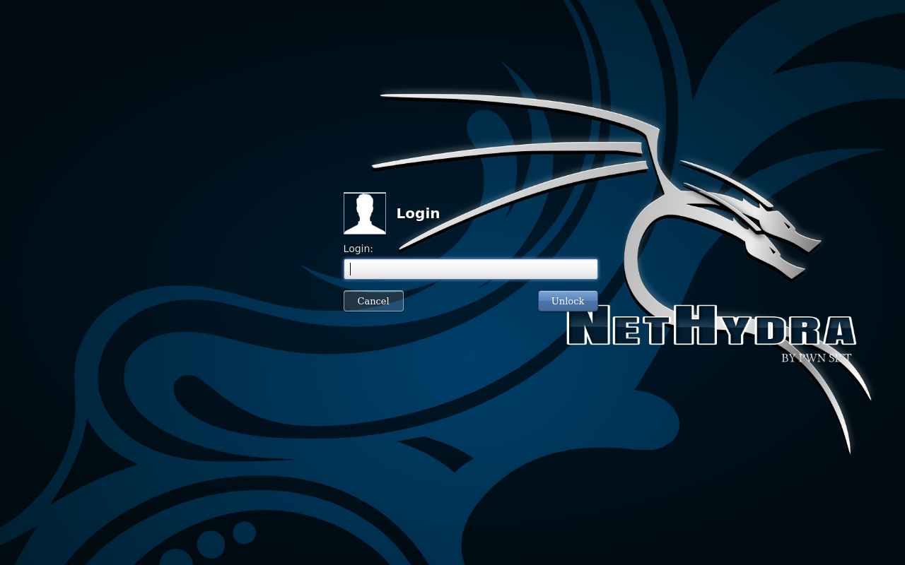 NetHydra login screen
